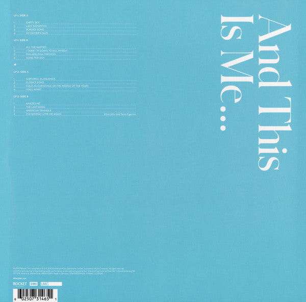 Image of Back Cover of 2xLP - VG+/VG+ - ELTON JOHN, Jewel Box (And This Is Me...) (EMI ; 0731465, Europe 2020, Gatefold, 2 Inners, 180 Gram Vinyl), ,  - 2725145E