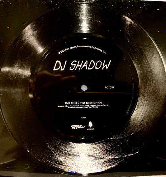 Image of Front Cover of 2755068S: 7" - DJ SHADOW FEAT. BARNY FLETCHER, Two Notes (Mass Appeal; MSAP0091, US 2020, Flexi disc, One sided) No dents or bends.  /VG+