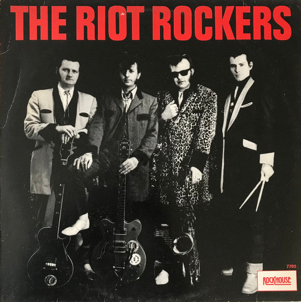 Image of Front Cover of 2715401C: LP - THE RIOT ROCKERS, The Riot Rockers (Rockhouse; 7702, Netherlands 1977) Light Marks only, strong VG, Small patch of sticker damage  VG/VG