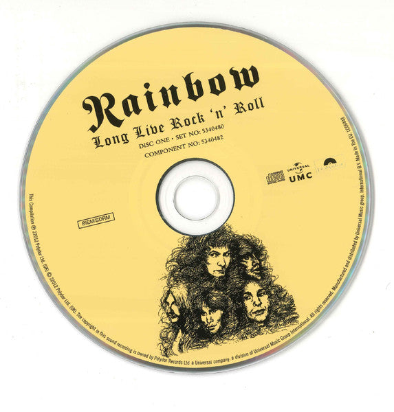 Image of Label Cover of 2xCD - VG+/VG+ - RAINBOW, Long Live Rock 'N' Roll (Polydor; 5340480, Europe 2012 Reissue, Double Digipak, Booklet), ,  - 3536156E