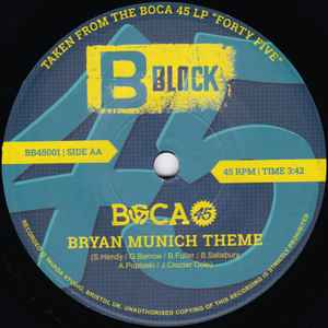Image of Back Cover of 2755171S: 7" - BOCA 45, Move A Mountain / Bryan Munich Theme (B Block; BB45001a, UK & Europe 2019)   /VG+