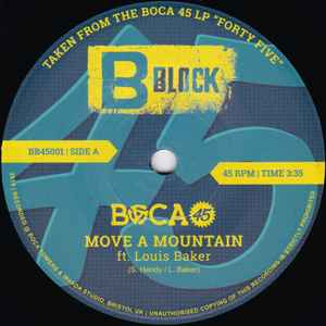 Image of Front Cover of 2755171S: 7" - BOCA 45, Move A Mountain / Bryan Munich Theme (B Block; BB45001a, UK & Europe 2019)   /VG+