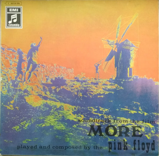 Image of Front Cover of 2745286S: LP - PINK FLOYD, Soundtrack From The Film "More" (Columbia; 1C 062-04 096, Germany 1969, Blue EMI-Columbia label) Scuffs and one small scratch on track 1, edge and ring wear  VG/G+