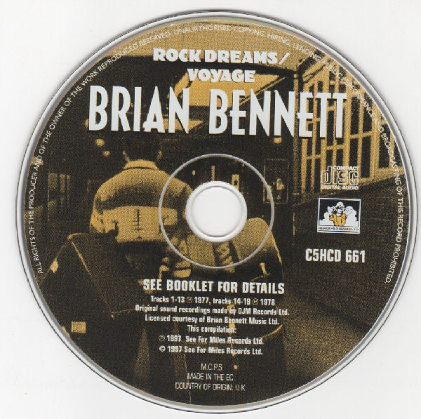 Image of Label Cover of CD - VG+/VG+ - BRIAN BENNETT, Rock Dreams / Voyage (See For Miles Records Ltd.; C5HCD 661, UK 1997, Jewel Case), ,  - 2835098E