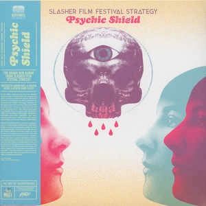 Image of Front Cover of LP - EX/VG+ - THE SLASHER FILM FESTIVAL STRATEGY , Psychic Shield (Death Waltz Originals; DWO12, US 2015, Insert, Burgundy Vinyl, Limited Edition Of 100, With Obi), Strong VG+, Still In Shrinkwrap,  - 2825081E
