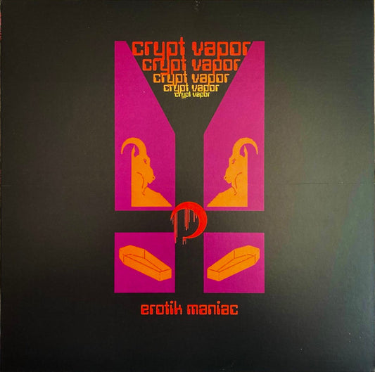 Image of Front Cover of 2825109E: Mini LP - CRYPT VAPOR, Erotik Maniac (Death Shadow Records ; DEATH SHADOW - 006, US 2015, Purple Vinyl, Limited Edition of 100)   EX/EX
