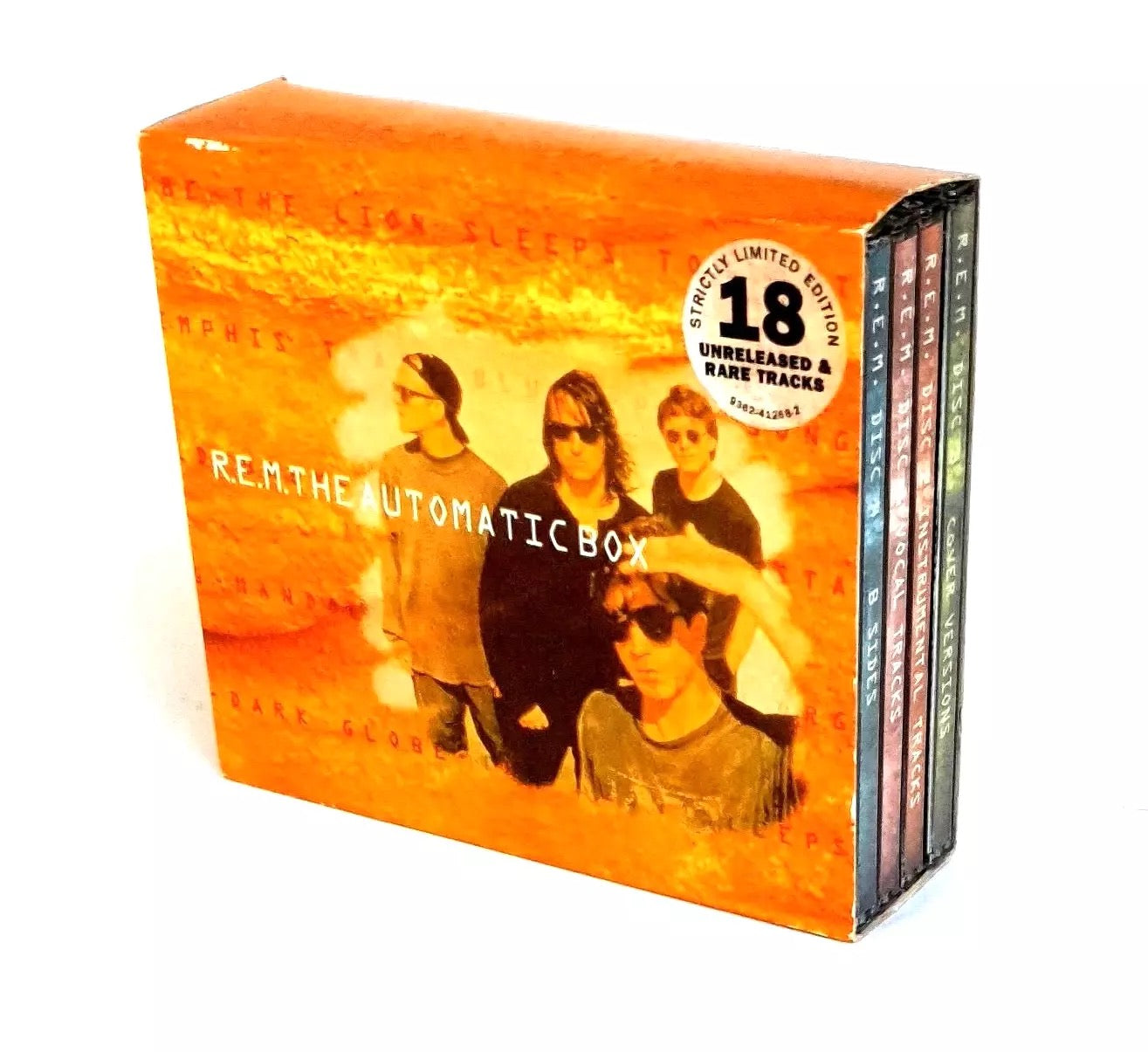 Image of Front Cover of 2835102E: 4xCD - R.E.M., The Automatic Box (Warner Bros. Records; 9362-41268-2, Europe 1993, Card Slipcase with 4 Jewel Cases Inside) Shelf Wear  G+/VG+