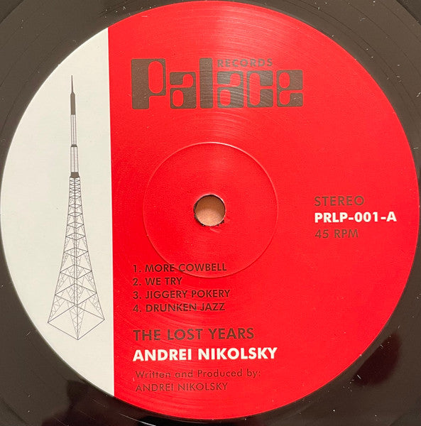Image of Label Cover of LP - EX/EX - ANDREI NIKOLSKY, The Lost Years (Palace Records ; PRLP-001, UK 2024), Arrived sealed. Still in shrink.,  - 3445091S