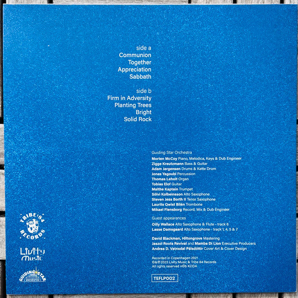Image of Back Cover of LP - EX/EX - GUIDING STAR ORCHESTRA, Communion (Tribe 84 Records; TEFLP002, Denmark 2023), ,  - 3046045S