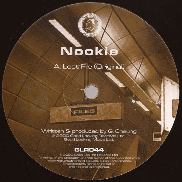 Image of Label Cover of 2x12" - VG/VG+ - NOOKIE / INTENSE / LACARNO, Lost File (Original) / Leviation / 3.5 / Future Shock (Good Looking Records; GLR044 / GLR045, UK 2000, Picture Sleeve), Some light edge wear and creasing on sleeve,  - 2815327C