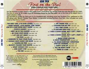 Image of Back Cover of CD - VG+/VG+ - JOE TEX, First On The Dial - Early Singles And Rare Gems (Shout! Records; SHOUT47, UK 2008, Jewel Case), ,  - 3716005C
