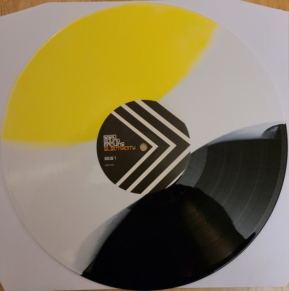 Image of Label Cover of 2925047E: LP - IBIBIO SOUND MACHINE, Electricity (Merge Records; MRG765, UK, Europe & US 2022, Gatefold, Limited Edition of 300 on Yellow/White/Black Tricolour Vinyl)   VG+/VG+