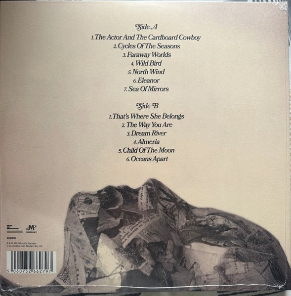Image of Back Cover of LP - EX/VG+ - THE CORAL, Sea Of Mirrors (Modern Sky UK; M9498UK, UK 2023, Textured Gatefold Sleeve, Inner, Tricolour Marble Vinyl, With Blue 7" Flexi), Strong VG+,  - 2526226E