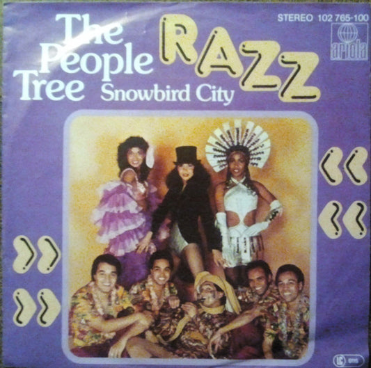 Image of Front Cover of 7" - EX/EX - RAZZ, The People Tree / Snowbird City (Ariola; 102.765, Netherlands 1981, Picture Sleeve), ,  - 2915118C