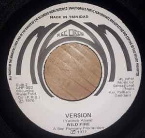 Image of Back Cover of 2925206E: 7" - WILD FIRE, Pumpkin Never Too Heavy (Mam Records; CHP 003, Trinidad & Tobago 1977) Strong VG  /VG