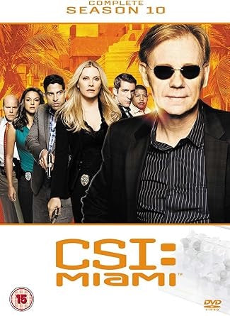 Image of Front Cover of DVD - M/M - DAVID CARUSO, CSI Miami: The Complete Season 10 (CBS; MP1193D1SC, UK , Box Set), Sealed,  - 2935029E