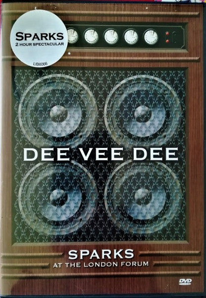 Image of Front Cover of DVD - VG+/VG+ - SPARKS, Dee Vee Dee (Liberation Entertainment; LIB6066, UK 2007, Insert), ,  - 2935032E