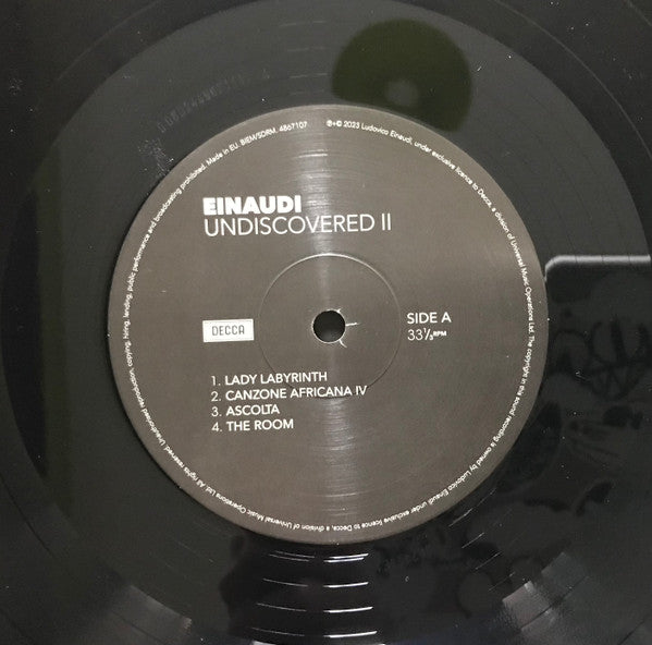 Image of Label Cover of 2xLP - EX/EX - LUDOVICO EINAUDI, Undiscovered Vol.2 (Decca; 00602448671073, Europe 2023, Gatefold, 2 Inners), ,  - 2946209S