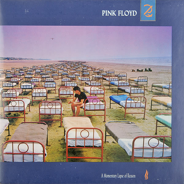 Image of Front Cover of LP - G+/VG - PINK FLOYD, A Momentary Lapse Of Reason (EMI; 7 48068 1, Europe 1987, Gatefold, Inner, GEMA/ STEMRA Labels, DMM Precision Matrices), Hairlines, edge & ring wear, sticker damage on back cover, seam split on Inner,  - 4446011S