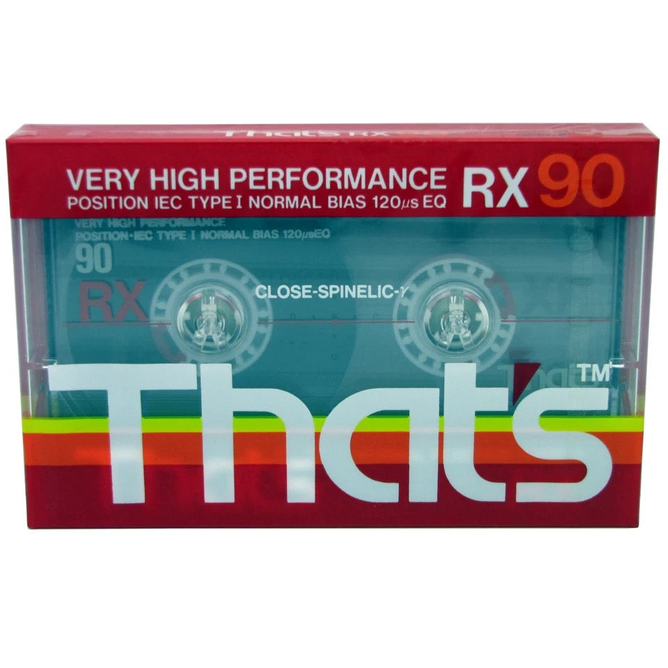 Image of Front Cover of 2935071E: Cassette - CASSETTE, Thats RX 90 Min Blank Audio Cassette Tape (That's ; , UK )   M/M