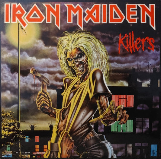Image of Front Cover of 4845239S: LP - IRON MAIDEN, Killers (Parlophone; 5054197784286, Europe 2024 Reissue, Black Inner) Opened Instore, Still In Shrinkwrap  EX/EX