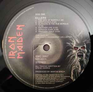 Image of Label Cover of 4845239S: LP - IRON MAIDEN, Killers (Parlophone; 5054197784286, Europe 2024 Reissue, Black Inner) Opened Instore, Still In Shrinkwrap  EX/EX