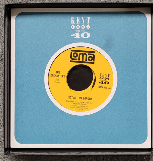 Image of Front Cover of 7" - EX/EX - ENCHANTERS/ BOBBY REED, Just A Little Longer/ I'll Find A Way/ (Kent Soul; LTDBOX 0202, UK 2023, Company Sleeve), ,  - 2955034S