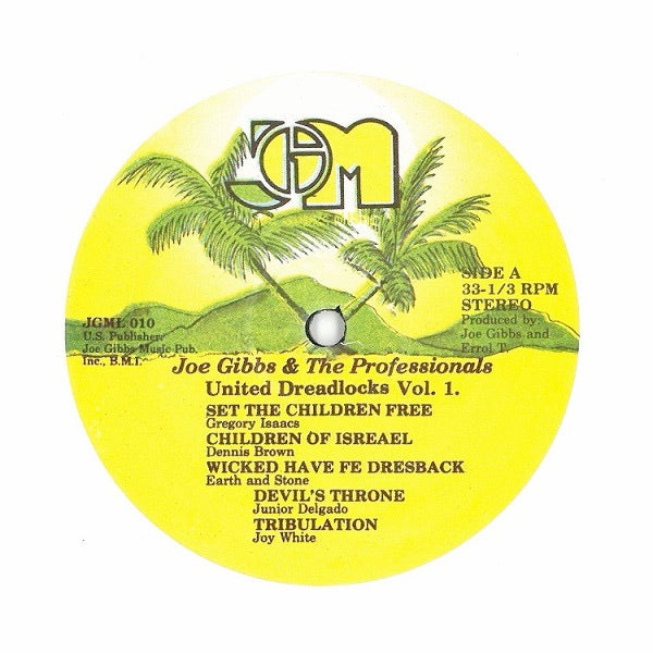Image of Label Cover of LP - VG/VG+ - VARIOUS ARTISTS, United Dreadlocks Vol. 1 (Joe Gibbs Music; , UK 2000s Reissue, 180 Gram Vinyl), Light edge wear,  - 2915362C