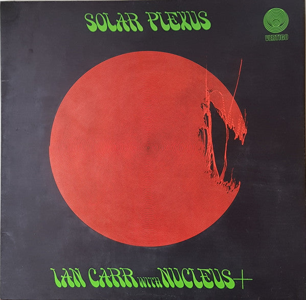 Image of Front Cover of LP - VG/VG+ - IAN CARR WITH NUCLEUS, Solar Plexus (Vertigo Small Swirl; 6360 039, UK 1971, Gatefold), Lovely copy. Tearing to spine, light creasing and edge wear, indents.,  - 0746326S
