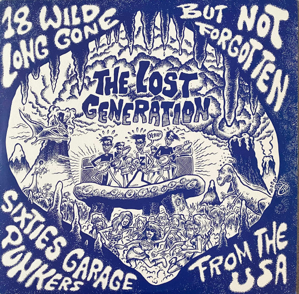 Image of Front Cover of LP - VG/G+ - VARIOUS, The Lost Generation (Dig-Up! Records; DIG-UP 1, Netherlands 1998, Insert, Blue Vinyl), Light Marks only.,  - 2915466C