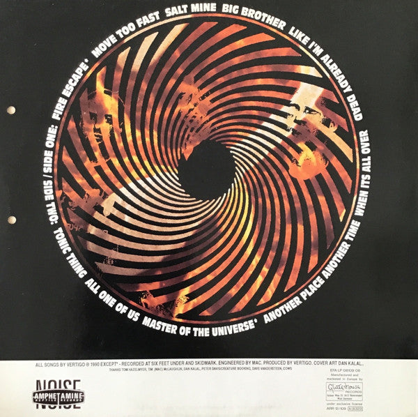 Image of Back Cover of LP - VG/VG+ - VERTIGO, Vertigo (Glitterhouse Records; ARR 12/109, Europe 1990), ,  - 2945314S