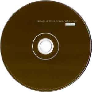 Image of Label Cover of 4xCD - VG+/VG+ - CHICAGO, At Carnegie Hall Volumes I, II, III and IV (Rhino Records; R2 76174, Europe 2005, Box Set), ,  - 2935136E