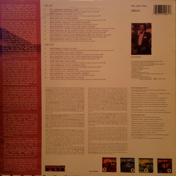 Image of Back Cover of LP - VG+/VG+ - VARIOUS, Rainbow Road - Rare Soul From The Quinvy/Broadway Sound Studio - Volume 5 (Charly R&B; CRB1225, Europe 1989), ,  - 2915503C