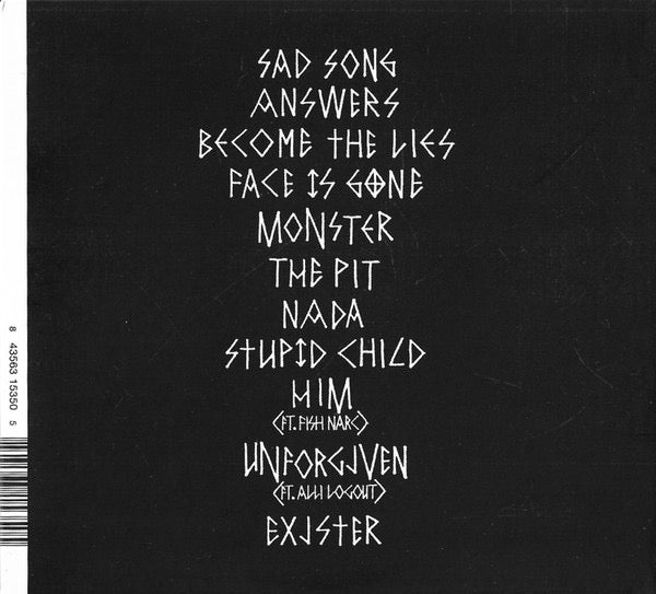 Image of Back Cover of 3015008C: CD - THE SOFT MOON, Exister (Sacred Bones Records; SBR292CD, US 2022, Fold Over Sleeve, Poster)   VG+/VG+