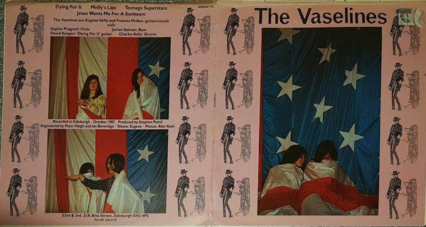 Image of Front Cover of 3045025S: LP - THE VASELINES, Dying For It (53rd & 3rd; AGAAF 17t, UK 1988, Test Pressing, Fold-Over Printers Proof Sleeve, Mayking Pressing Plant Test Pressing, features 2 songs covered by NIRVANA) Perfect LP, proof cover is hand cut and therefore edges are imperfect, spine has some wear, both top corners creased, small area of sticker damage on front.Nirvana covered Jesus Wants Me for A Sunbeam on their Unplugged album and Molly's Lips for thier john Peel Session, later released o