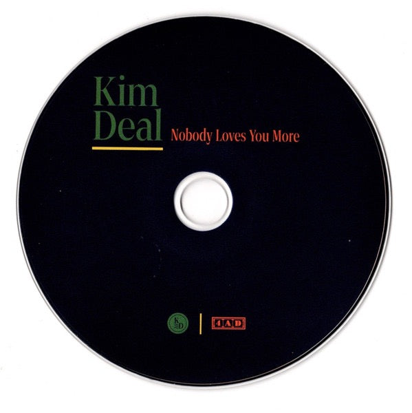 Image of Label Cover of 3015112C: CD - KIM DEAL, Nobody Loves You More (4AD ; 4AD0733CD, Europe 2024, Fold Over Sleeve, Insert)   VG+/VG+
