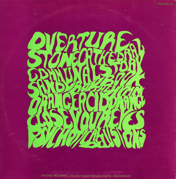 Image of Back Cover of LP - VG/VG - CRYSTALIZED MOVEMENTS, Mind Disaster (Psycho Records; PSYCHO 28, UK 1984, Insert), Light Marks only.,  - 3015202C