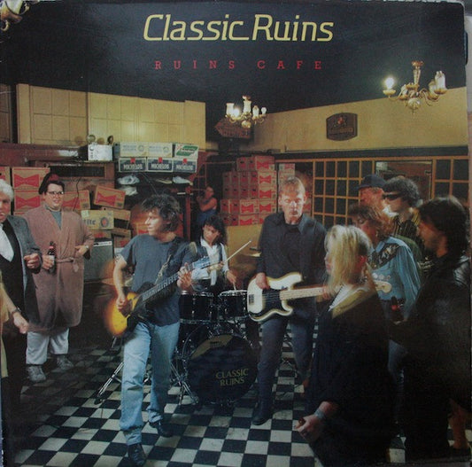 Image of Front Cover of LP - VG+/VG+ - CLASSIC RUINS, Ruins Cafe (New Rose Records; Rose 174, France 1989), Includes promo sheet insert,  - 3045066S