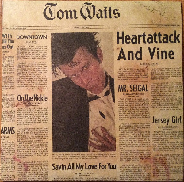 Image of Front Cover of LP - NEW/NEW - TOM WAITS, Heartattack And Vine (Anti-; 87571-1, US 2018, Inner), ,  - 4336154E