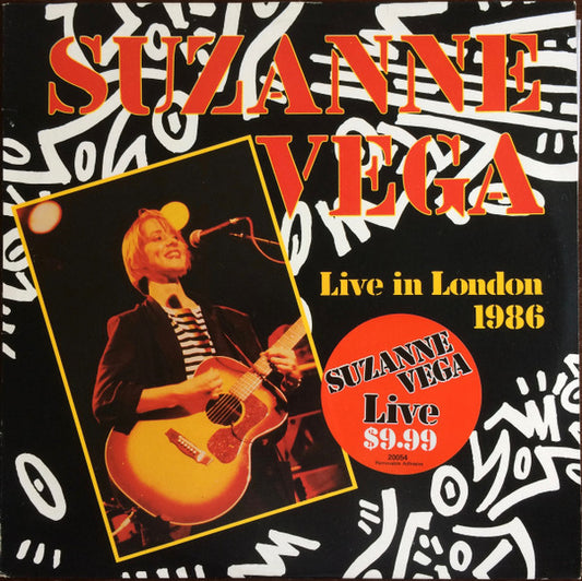 Image of Front Cover of LP - VG/VG+ - SUZANNE VEGA, Live In London 1986 (A&M Records; L20054, Australia 1986, No Insert, Stickered Sleeve), Light edge wear,  - 3045068S