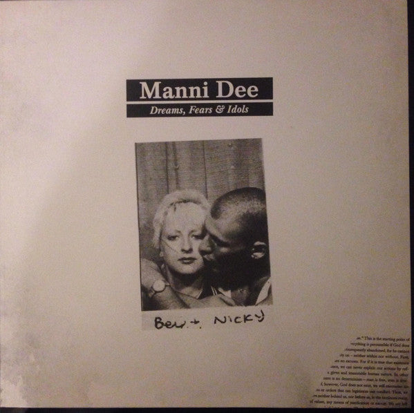 Image of Front Cover of 12" - VG+/VG+ - MANNI DEE, Dreams, Fears & Idols (Osiris Music UK; osmuk040EP, UK 2014, Picture Sleeve), , Great EP, here with the rare controversial picture sleeve.  - 3025116E