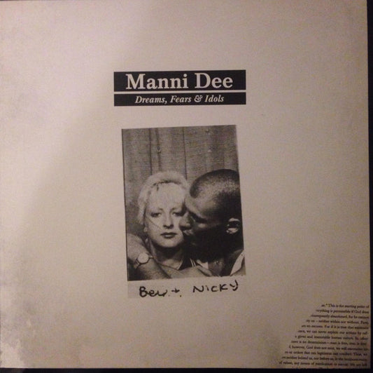 Image of Front Cover of 12" - VG+/VG+ - MANNI DEE, Dreams, Fears & Idols (Osiris Music UK; osmuk040EP, UK 2014, Picture Sleeve), , Great EP, here with the rare controversial picture sleeve.  - 3025116E