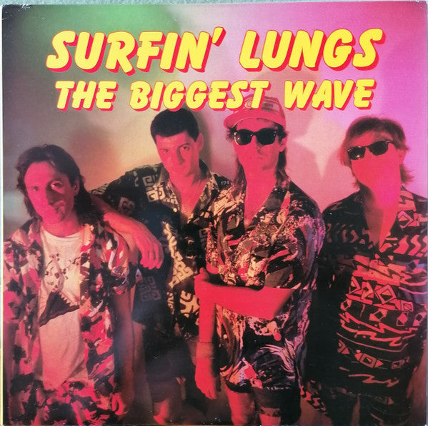 Image of Front Cover of LP - VG/VG+ - SURFIN' LUNGS, The Biggest Wave (Beat International; BEAT 1, UK 1988), ,  - 3025150E