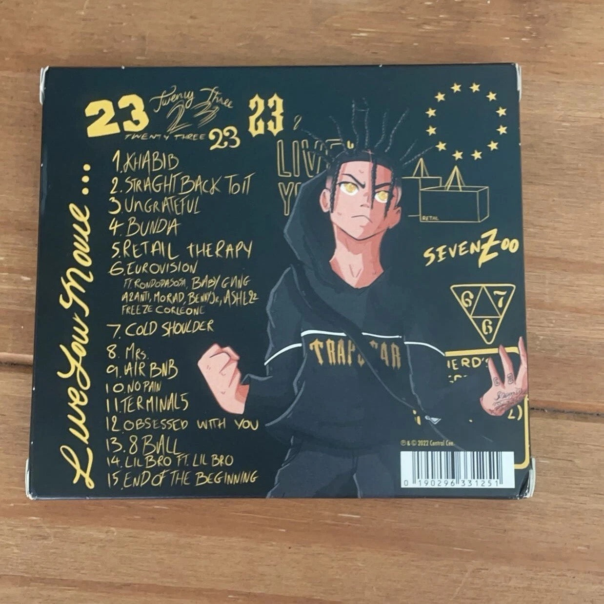 Image of Back Cover of CD - VG/VG+ - CENTRAL CEE, 23 (; CENCH23CD, UK 2022, Booklet), Signed,  - 3035123E