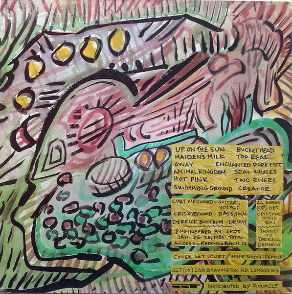 Image of Back Cover of LP - VG+/VG+ - MEAT PUPPETS, Up On the Sun (SST; SST 039, UK 1985, No Inner), ,  - 3526112E