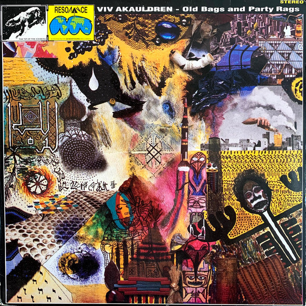 Image of Front Cover of LP - VG/VG - VIV AKAULDREN, Old Bags And Party Rags (Resonance; 33-8604, Netherlands 1986, Inner), Scuffs and a few hairlines. Sleeve is Strong VG. Light edge wear. Seam split to inner.,  - 3045124S