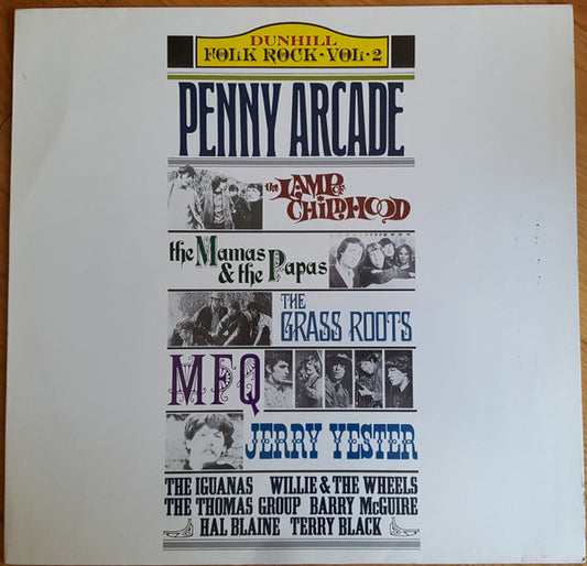 Image of Front Cover of LP - VG+/EX - VARIOUS, Dunhill Folk Rock - Vol 2 - Penny Arcade (Big Beat Records; WIK 77, UK 1988), ,  - 3026121E