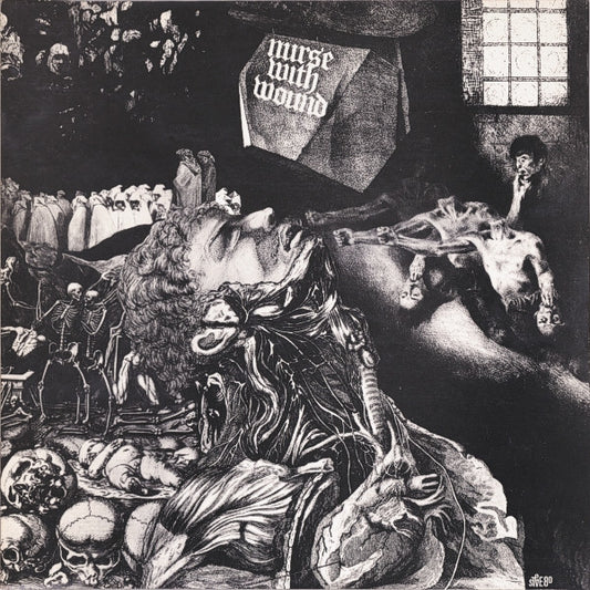 Image of Front Cover of 3025273E: LP - NURSE WITH WOUND, Merzbild Schwet (United Dairies ; UD 04, UK 1980, Numbered Limited Edition) Limited Edition No 394/500, Corner Bumps  VG/EX