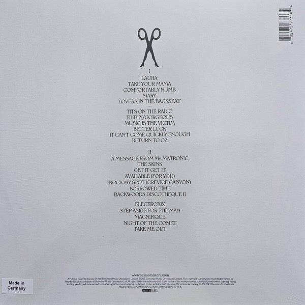 Image of Back Cover of 4155235S: 2xLP - SCISSOR SISTERS, Scissor Sisters (Polydor; 7577318, Europe 2025 Reissue, 2 Inners, Deluxe 20th Anniversary Edition)   NEW/NEW