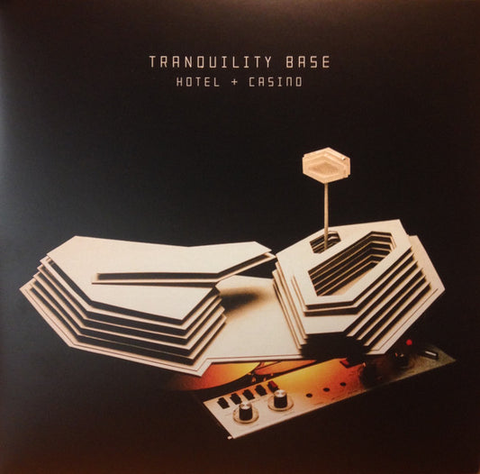 Image of Front Cover of LP - VG/VG+ - ARCTIC MONKEYS, Tranquility Base Hotel + Casino (Domino; WIGLP339X, US 2018, Gatefold, Booklet, 180 Gram Clear Vinyl), Very small tear in artwork on back cover,  - 3045232S